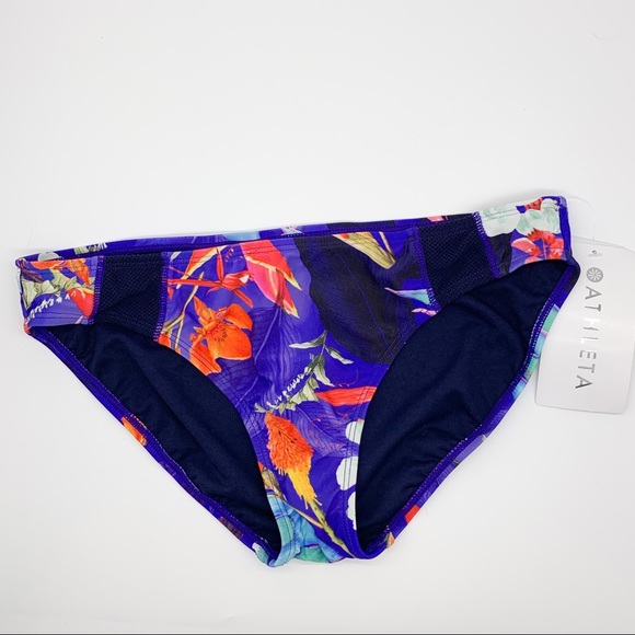 Athleta Other - NWT!  ATHLETA tropical blue bikini bottoms, S.